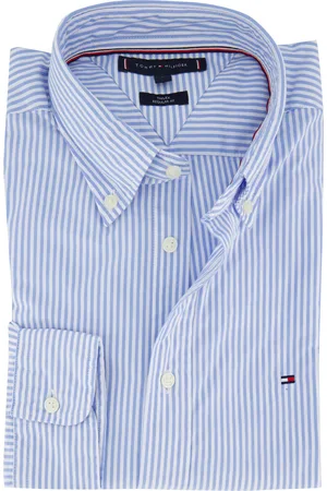 Tommy Hilfiger Katoenen overhemd gestreept normale fit