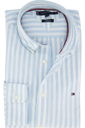 Tommy Hilfiger Overhemd wit gestreept normale fit