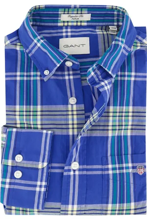 GANT Overhemd print regular fit katoen