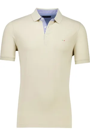 Portofino Katoenen polo pique 3 knoops normale fit