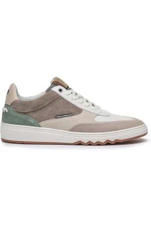 Floris van Bommel Sneakers lichtbruine rubber en leer