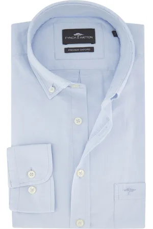 Fynch-Hatton Overhemd Oxford Premium borstzak