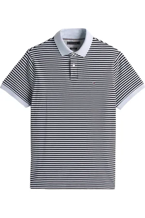 Tommy Hilfiger Polo 1985 blauw gestreept Plus Size