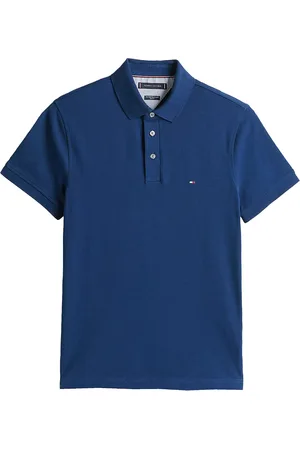 Tommy Hilfiger Plus Size polo 1985 blauw 3-knoops