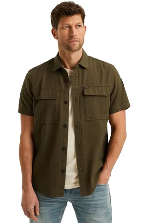 PME Legend™ Overhemd korte mouw katoen regular fit