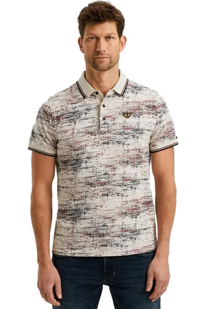 PME Legend™ Korte mouw polo met allover print katoen regular fit