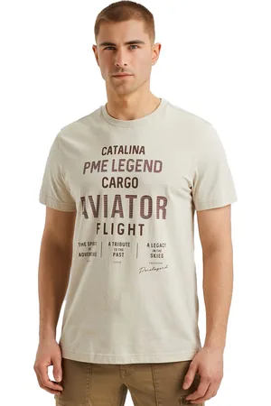 PME Legend™ T-shirt met print en ronde hals