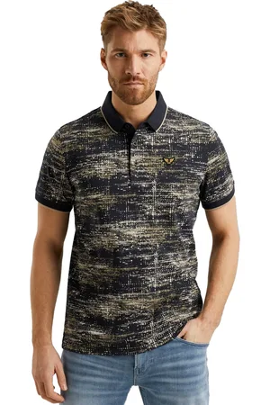 PME Legend™ Polo met allover print katoen regular fit