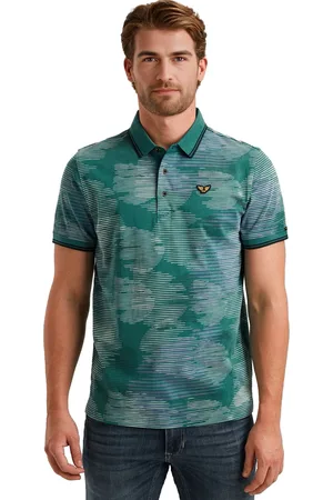 PME Legend™ Polo met allover print regular fit