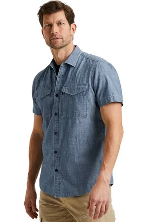 PME Legend™ Overhemd korte mouw spijker regular fit