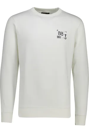 Butcher of Blue Sweater met backprint katoen