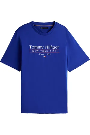 Tommy Hilfiger Plus Size t-shirt kobalt opdruk
