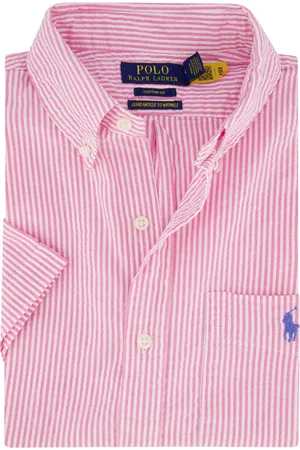 Ralph Lauren Overhemd korte mouw wit linnen