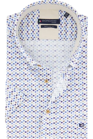 Giordano Overhemd korte mouw print katoen