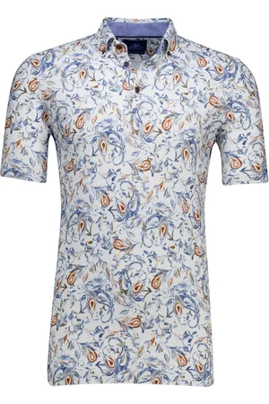 Eden Valley Katoenen polo extra lang normale fit print