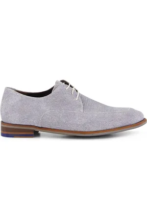 Floris van Bommel Floris Dressed nette schoen lichtblauw veterschoenen effen