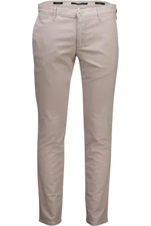 Alberto Pantalon katoen slim fit effen