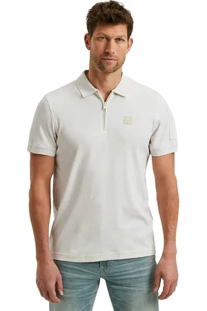 PME Legend™ Polo met rits Interlock Melange