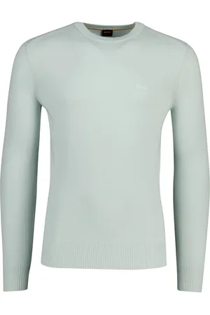 HUGO BOSS Boss Orange t-shirt lange mouw lichtgroen effen