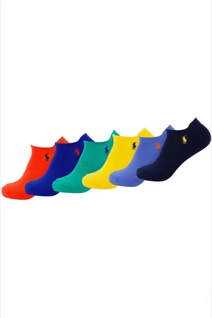 Ralph Lauren Sneakersokjes 6-pack multicolor effen
