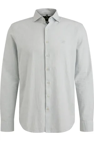 Vanguard Overhemd effen lange mouw sem-wide collar