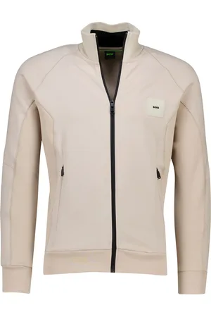 HUGO BOSS Green Skaz Rib vest katoen effen