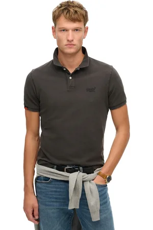 Superdry Polo effen pique katoen