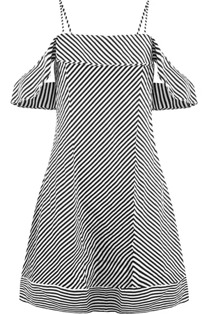 Armani Exchange Womens Wit/Zwart Jurk