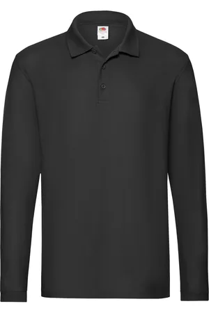 Fruit Of The Loom Heren Premium Pique Poloshirt met lange mouwen