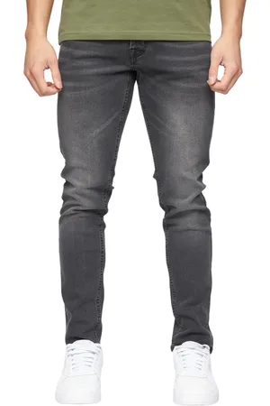 Crosshatch Heren Buraca Slim Jeans (Houtskoolwas)