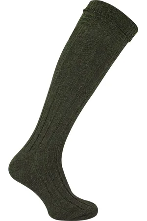 Sock Snob Heren wollen kiltsokken | Warme Kniekousen | Ademende outdoor lange laarzensokken voor heren - Khaki