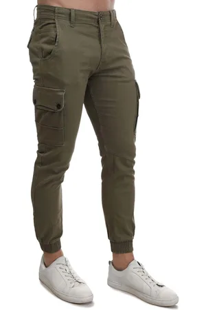 JACK & JONES Heren Jack Jones Paul Warner Cargo Broek in olijfkleur