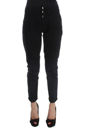 Costume National Katoenen Slim Fit Cropped Jeans