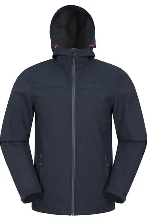 Mountain Warehouse Heren Reykjavik Softshell Windproof Jas (Marine)