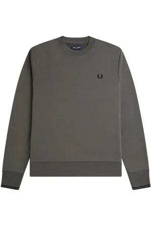Fred Perry Gunmetal sweatshirt met ronde hals