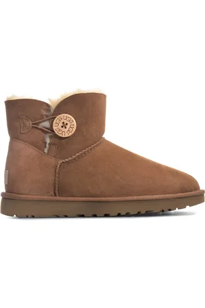 UGG Ugg Mini Bailey Button II-dameslaarzen in kastanjebruin