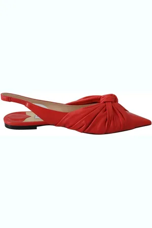 Jimmy Choo Leren Platte Schoenen Met Spitse Neus