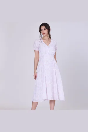 S.J. Wandelde Empire Dress met Liberty Print