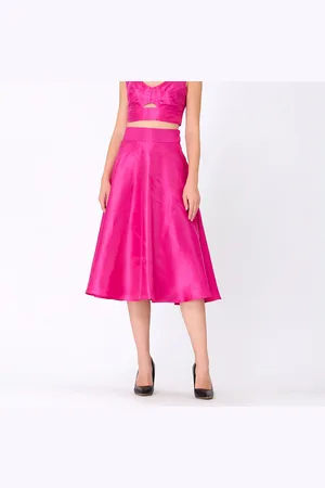 Smart & Joy Wijd uitlopende taffeta rok
