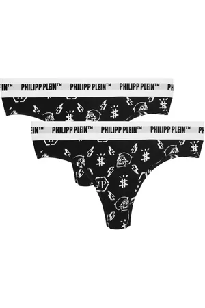 Philipp Plein Symbols Logo Ondergoed Strings Two Pack