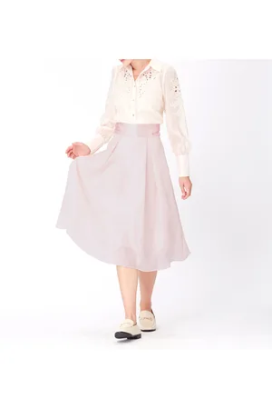 Smart & Joy Uitlopende organza en satijnrok