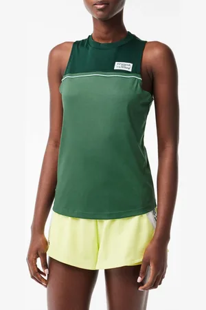 Lacoste Sport Contrast Stretch Katoenen Damestank in