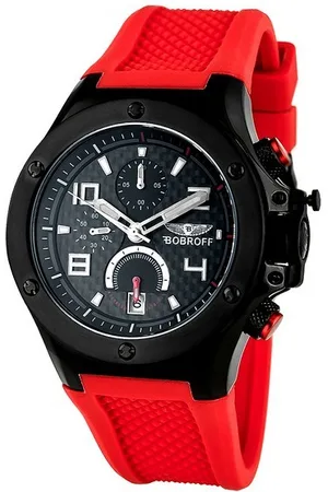 BOBROFF Herenhorloge Kwarts Zwart