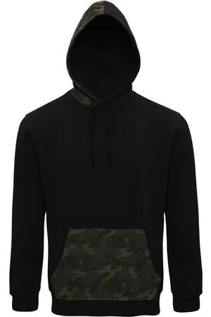 Asquith Heren Camo getrimd Hoodie ( /Groen Camo)