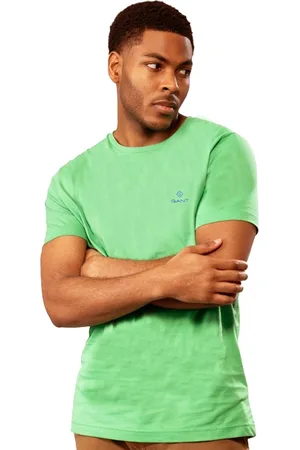 GANT | Heren T-shirt met ronde hals en contrastlogo