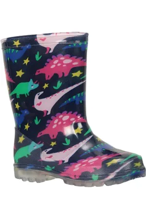 Mountain Warehouse Splash Wellington Laarzen voor kinderen/Kinderen (Licht groen/zwart/roze)