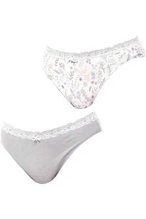 Janira Set van 2 Brislip Coquettes Katoenen Slips JPB1 voor dames