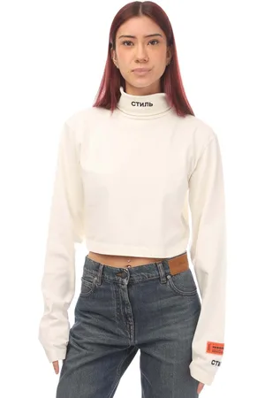 Heron Preston Dames-T-shirt CTNMB Cropped Rollneck in