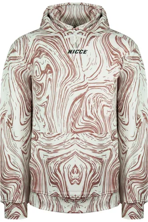 Nicce London Logo Pullover Lange Mouw Heren Roze Ash Hoodie 211 1 02 02 0338