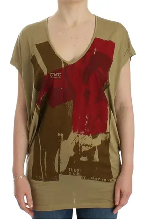 Costume National T-shirt Met Korte Mouwen Bedrukt